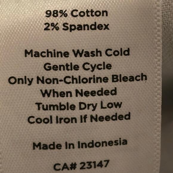 Talbots Navy Blue Perfect Crop Button Hem Detail Comfy Pants Plus SZ 16WP PETITE - Picture 12 of 16